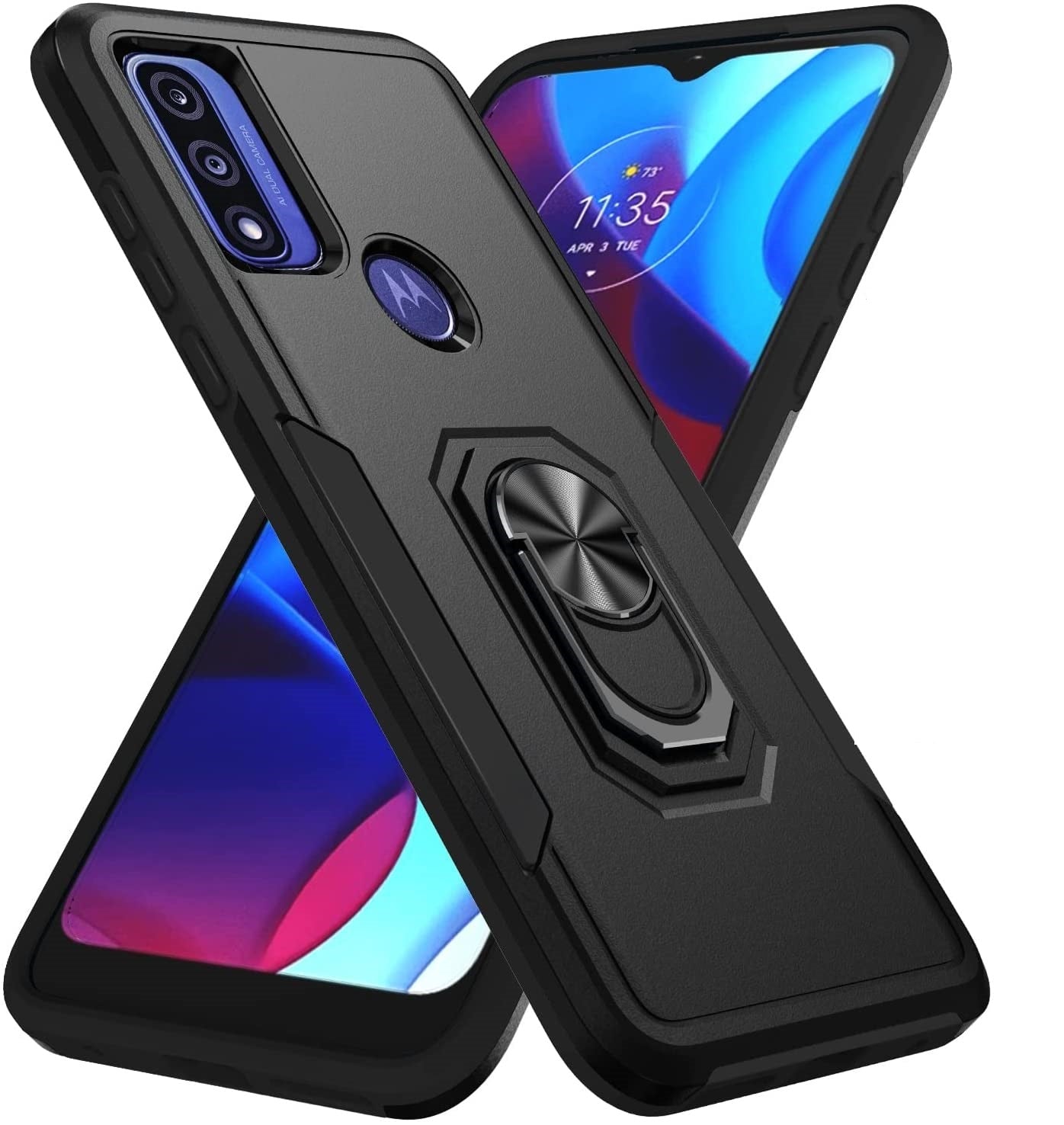 Étui à anneau robuste pour Motorola Moto G Pure (2021) / G Power (2022) / G Play (2023) Étui à anneau robuste pour Motorola Moto G Pure (2021) / G Power (2022) / G Play (2023)